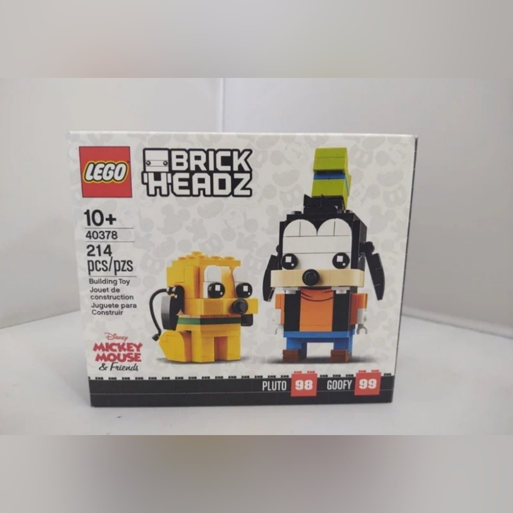 Lego Brick Headz Pluto & Goofy 40378 NWT Building Toy Set Disney Mickey Mouse